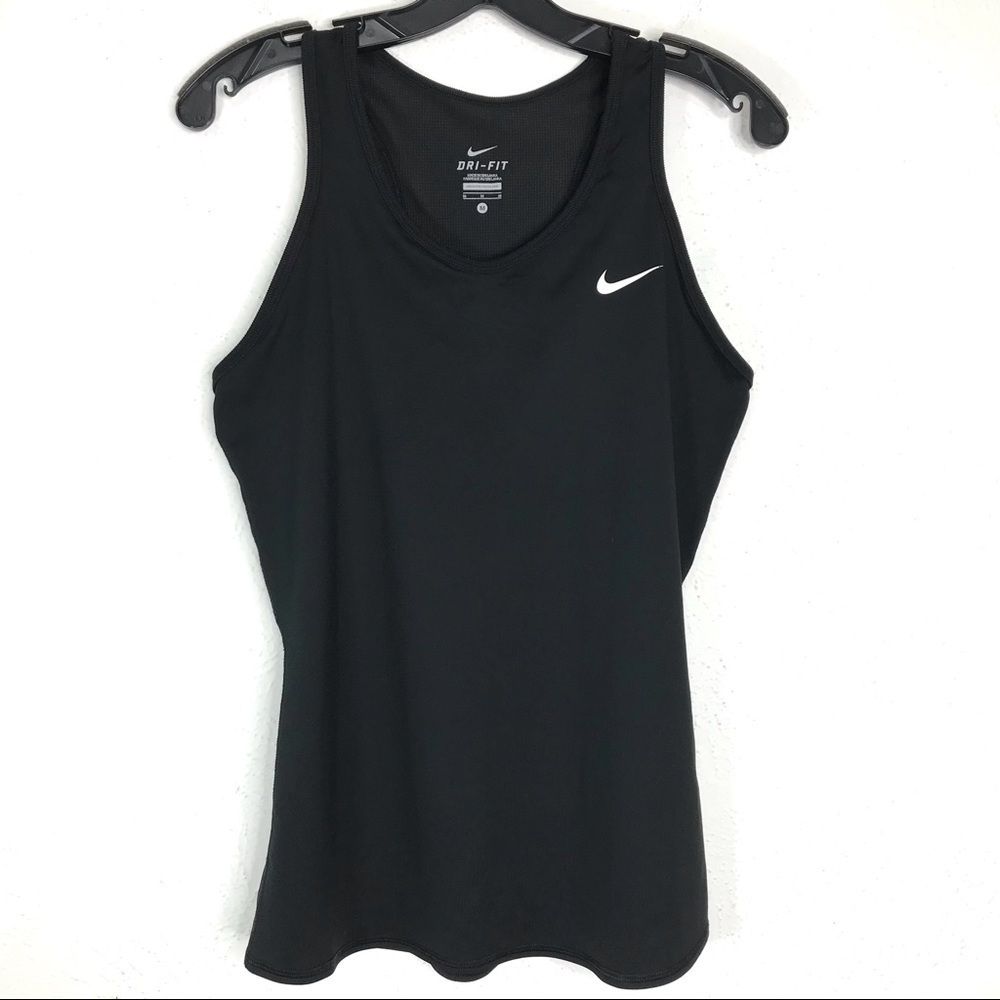Nike Dri-Fit Black Active Racerback Tank Top SIZE MEDIUM